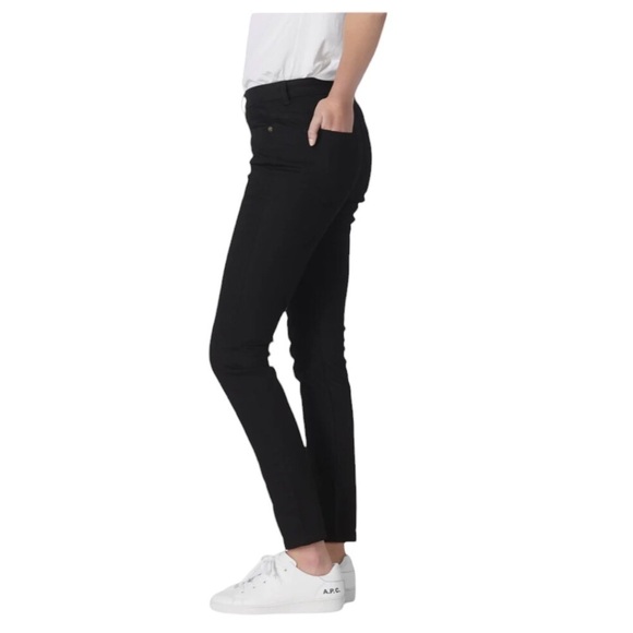 A.P.C. High Standard Jeans High Rise Denim Black Crop Jeans - Picture 9 of 12